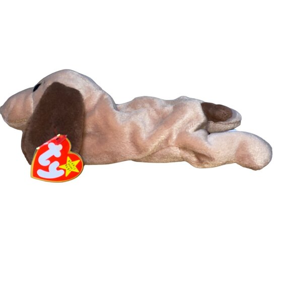 Ty Beanie Babies Bones Dog Plush Stuffed Animal Hang 4th Gen Tush 4th Gen Tag To - Picture 2 of 10